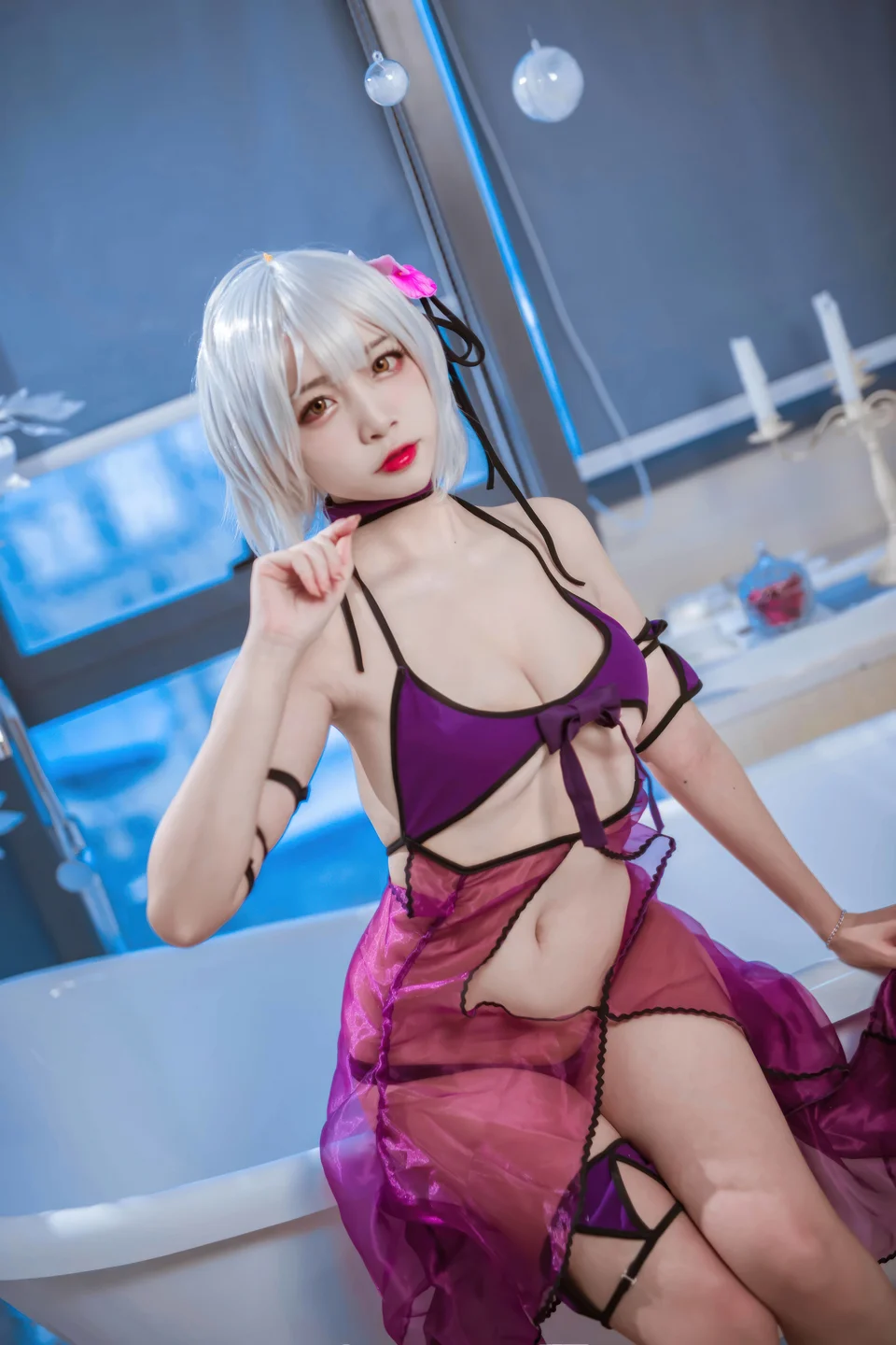 二佐Nisa - No.194 FGO：黑贞水着 [40P-277MB] tg@simisebaisi 【丝足阁】005.webp